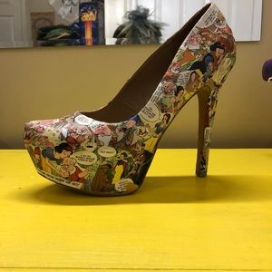Snow White handcrafted heels